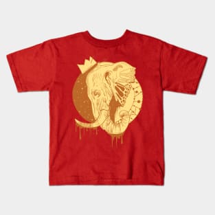 Terracotta Royal Elephant Kids T-Shirt